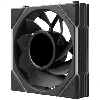 Lian Li UNI FAN TL LCD FLEX Wireless 120mm Reverse Blade ARGB PWM -tuuletin LCD-näytöllä - musta