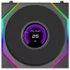 Lian Li UNI FAN TL LCD FLEX Wireless 120mm Reverse Blade ARGB PWM -tuuletin LCD-näytöllä - musta