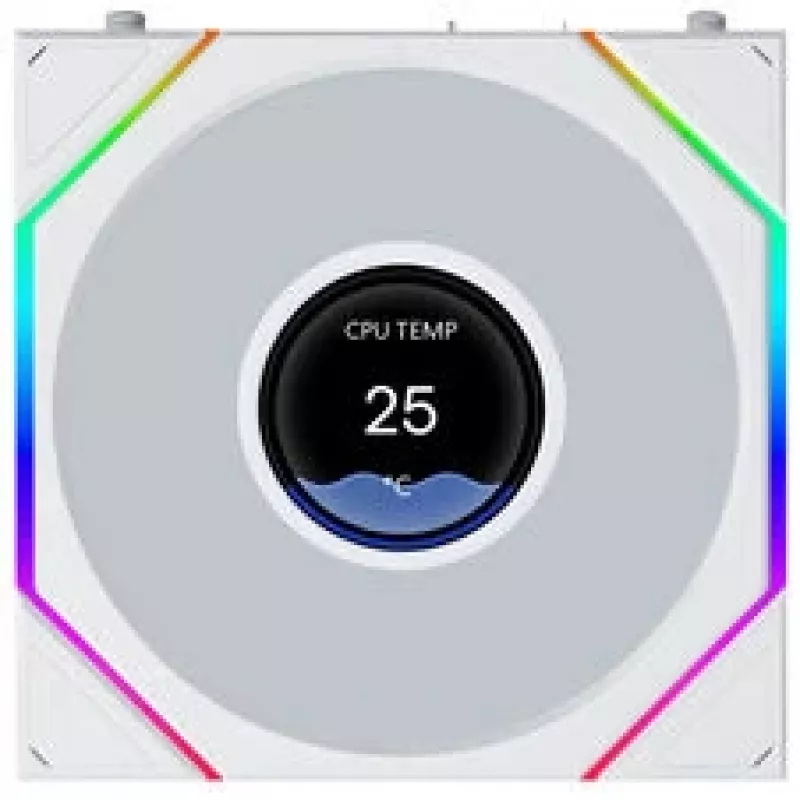 Lian Li UNI FAN TL LCD FLEX Wireless ARGB Reverse Blade 120mm tuuletin - valkoinen