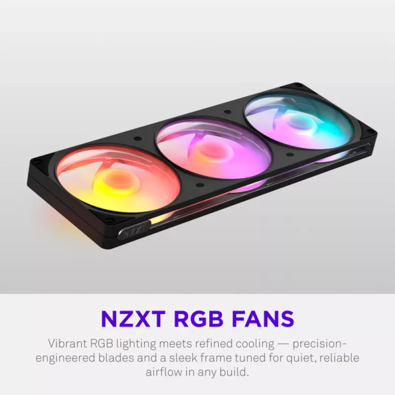 NZXT F360 RGB 360mm All-in-One neste-CPU-jäähdytin - musta