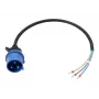 Anker SOLIX -virtajohto IEC 60309 1P+N+E avopäähän, 32 A, 60 cm, sininen