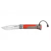 Opinel No. 08 Outdoor punainen monitoiminen taskuveitsi