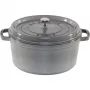 STAUB La Cocotte 28cm pyöreä valurautainen haudutuspata, grafiitinharmaa