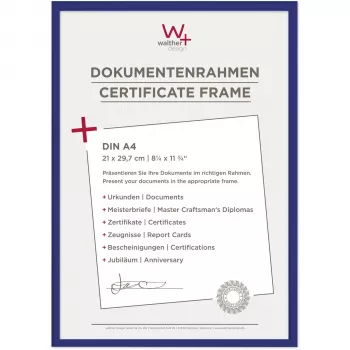 Walther New Lifestyle A4 valokuvakehys 21x29,7 cm sininen muovi KV130L