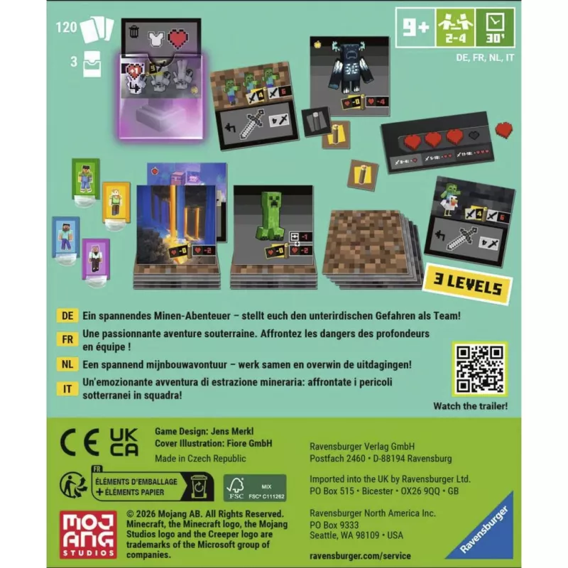 RAVENSBURGER Minecraft: Digging Down strategiapeli