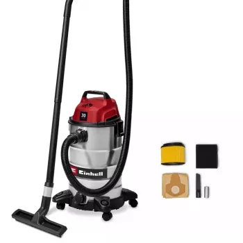 Einhell TC-VC 3055 S 30 l märkä- ja kuivaimuri, 950 W, ruostumaton terässäiliö, puhallustoiminto