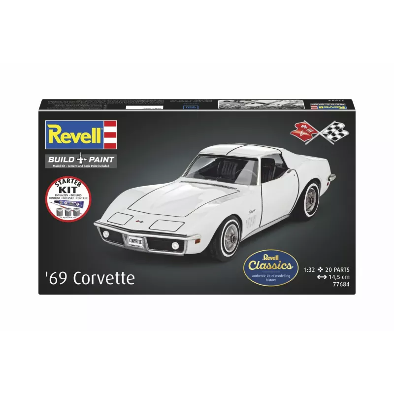 Revell aloittelijasarja Corvette C3 (1:32 mittakaava)