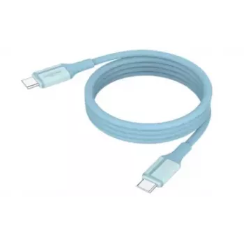ANSMANN magneettinen USB-C-silikakaapeli 120 cm sininen