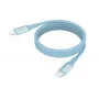 ANSMANN magneettinen USB-C-silikakaapeli 120 cm sininen