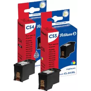 Pelikan täyttömustesetti Canon PG-540XL/CL-541XL (musta, syaani, magenta, keltainen, 4x20 ml)