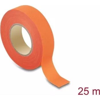 Delock kangasteippi 25 m x 19 mm revittävä itseliimautuva oranssi