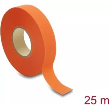 Delock kangasteippi 25 m x 19 mm repäisykestävä itseliimautuva oranssi