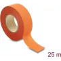 Delock kangasteippi 25 m x 25 mm, revittävä, itseliimautuva, oranssi