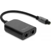 Delock S/PDIF TOSLINK jakaja 1 tulo 2 lähtöä
