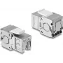 Delock Keystone-moduuli RJ45 liitin - LSA Cat.6A suojattu, työkaluton, pölysuojalla