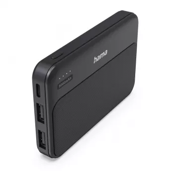 Hama Power Pack Pocket 5 5000 mAh 2X USB-A antrasiitti