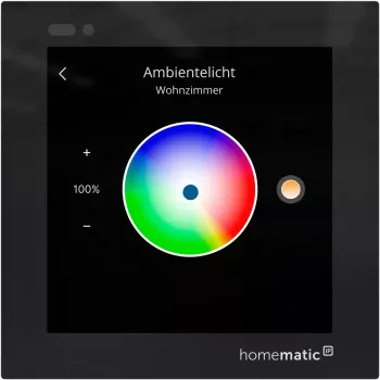 Homematic IP Glass Display -seinätermostaatti (HmIP-WGD) - musta