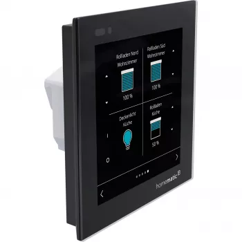 Homematic IP Glass Display -seinätermostaatti (HmIP-WGD) - musta