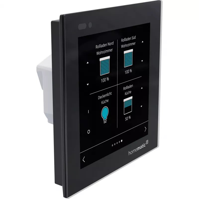 Homematic IP Glass Display -seinätermostaatti (HmIP-WGD) - musta