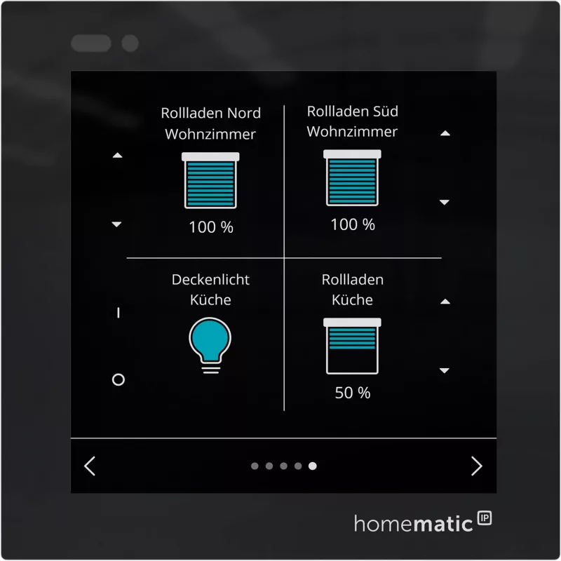 Homematic IP Glass Display -seinätermostaatti (HmIP-WGD) - musta