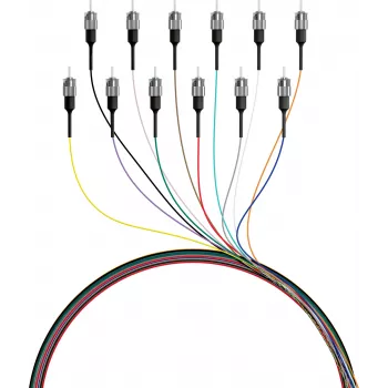 EFB kuitu-pigtail ST 50/125µm OM4, 12 värin sarja, 2 m