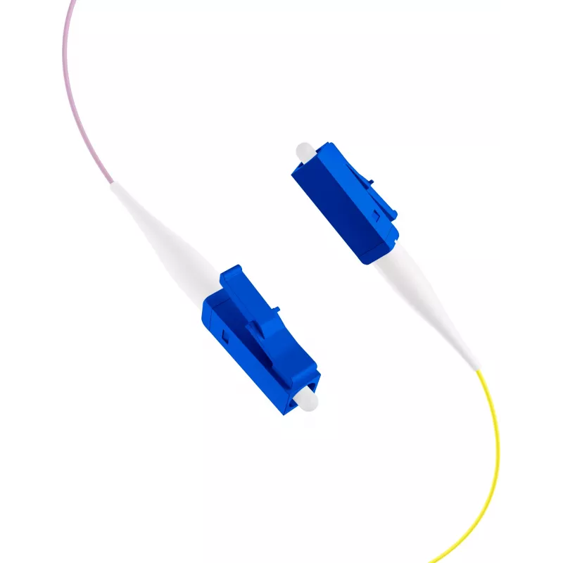 EFB FTTH-pigtail LC OS2 G.657.A2 12 värin sarja, 2 m, singlemode 9/125µm, taivutusherkkä, 12 kuitua