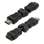 LogiLink HDMI-kulma-adapteri 270° uros - naaras 4K 60Hz