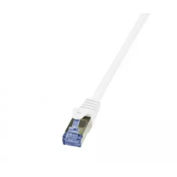 LogiLink PrimeLine Cat.6A/7 S/FTP PIMF -verkkokaapeli, 600 MHz, 1,5 m, valkoinen