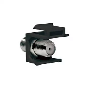 LogiLink NK0018B Keystone F-tyyppi 75 ohm -liitin, naaras-naaras, musta