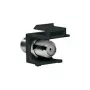 LogiLink NK0018B Keystone F-tyyppi 75 ohm -liitin, naaras-naaras, musta
