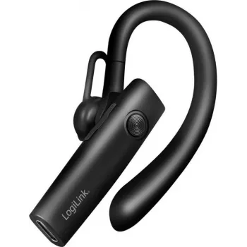 LogiLink BT0078 korvakoukku-Bluetooth 5.4 -kuulokemikrofoni mikrofonilla, musta