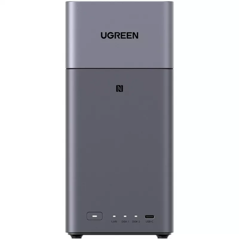 UGREEN DH2300 paketti 2x Seagate IronWolf NAS 4TB CMR (musta)