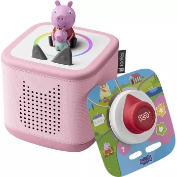Tonies Toniebox 2 pinkki leikkisarja Peppa Pig -hahmolla