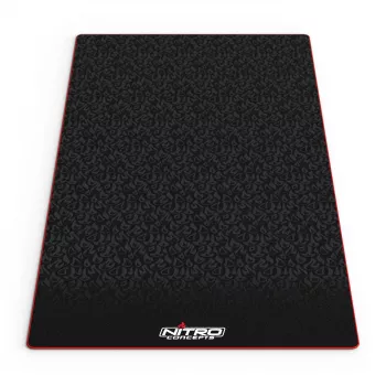 Nitro Concepts lattiamatto sim-racing-telineille, 150 x 75 cm, liukumaton, musta