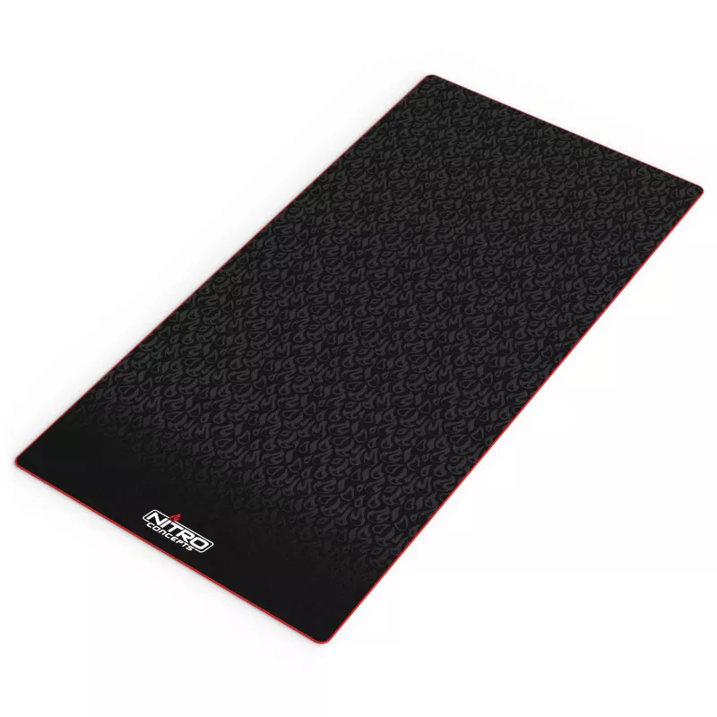 Nitro Concepts lattiamatto sim-racing-telineille, 150 x 75 cm, liukumaton, musta