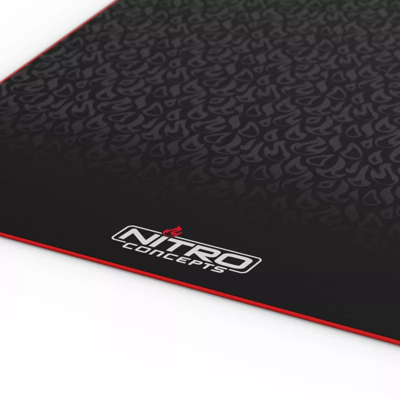 Nitro Concepts lattiamatto sim-racing-telineille, 150 x 75 cm, liukumaton, musta