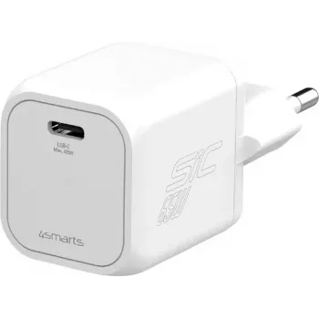 4smarts PDPlug SiC 45W USB-C seinälaturi valkoinen