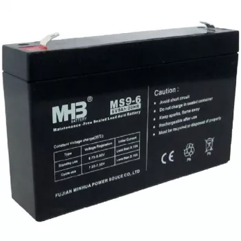 PowerWalker akku MHB MS9-6 6V 9Ah sinetöity lyijy-happoakku UPS-järjestelmiin