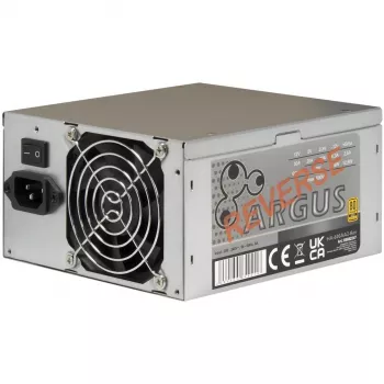 Inter-Tech HA-600AA2-Rev 600W ATX-virtalähde - musta, ei-modulaarinen, 120mm tuuletin