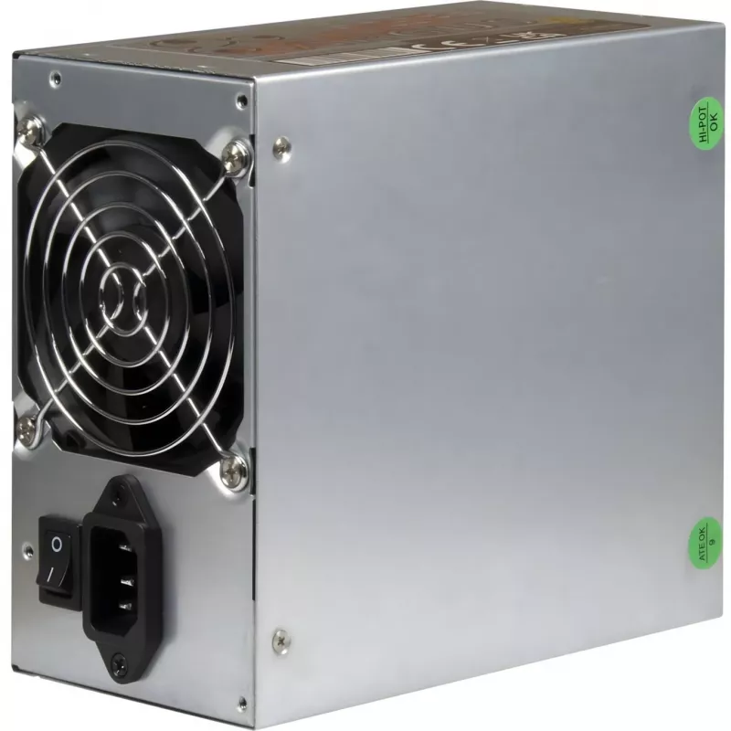 Inter-Tech HA-600AA2-Rev 600W ATX-virtalähde - musta, ei-modulaarinen, 120mm tuuletin