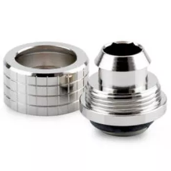Thermal Grizzly DeltaMate letkuliitin, messinki - kiiltonikkeli, ST13 (13 mm ulkohalkaisija, G1/4