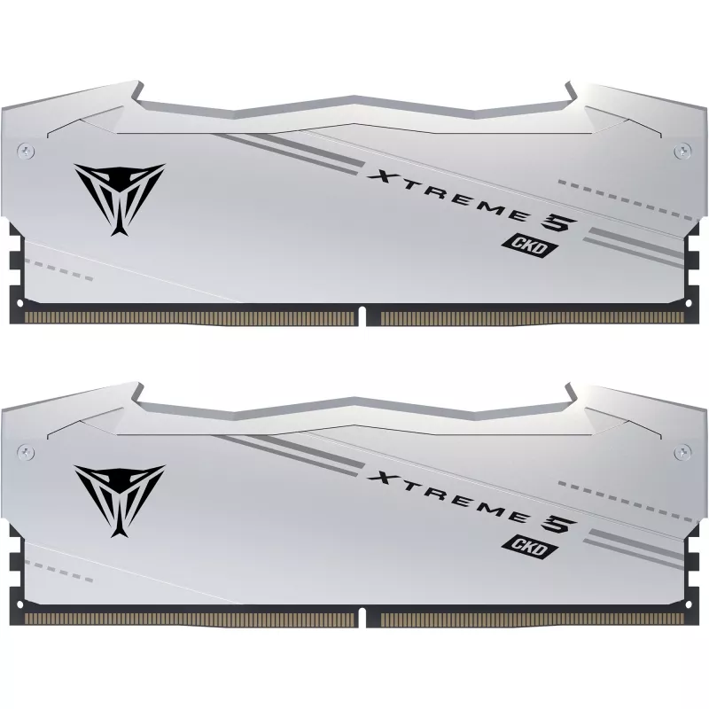 Patriot Viper Xtreme 5 48GB (2x24GB) DDR5-9600 CL46 UDIMM-sarja, hopea