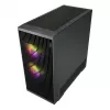 Fortron M330 Mini-Tower-PC-kotelo karkaistulla lasilla, musta