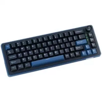 Ducky OK-M 65 mekaaninen pelinäppäimistö, 65 % muototekijä, Hot-Swappable, RGB-taustavalo, ANSI-asettelu, KTT Baby Blue -kytkimet