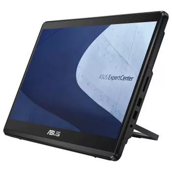 ASUS ExpertCenter E1 E1600WKAT-BMR185M All-in-One-PC - 15,6 tuuman HD-kosketusnäyttö, Intel Celeron N4500, 8GB RAM, 128GB SSD, ilman käyttöjärjestelmää, musta