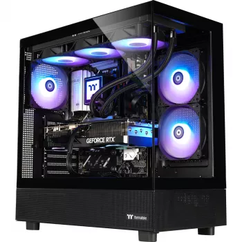 Thermaltake FTW V270 -pelityöpöytäkone (Intel Core i7-15700K, RTX 5070 Ti, 32GB DDR5, 2TB NVMe, Windows 11 Home, musta)