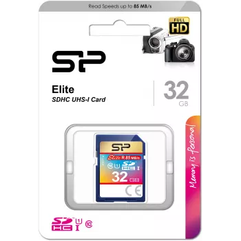 Silicon Power Elite SDHC 32GB UHS-I -muistikortti (SP032GBSDHAU1V10)