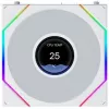 Lian Li UNI FAN TL120 LCD FLEX Wireless ARGB valkoinen 120 mm Reverse Blade -kotelotuuletin