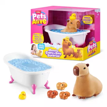 ZURU Pets Alive Mommy Capybara and Baby Surprise interaktiivinen lelu