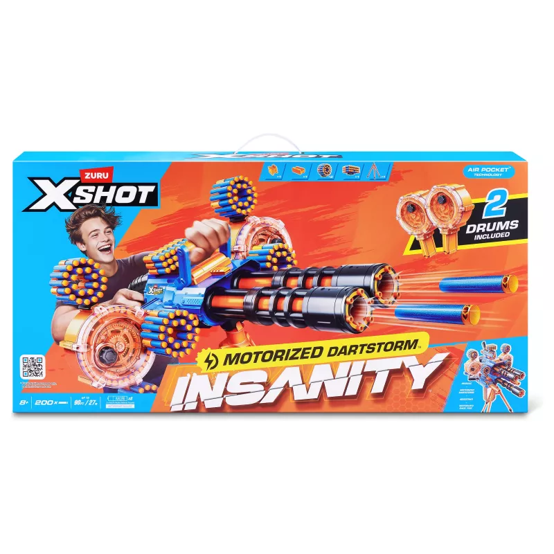 Zuru X-Shot Insanity Series 1 moottorikäyttöinen Dartstorm Blaster